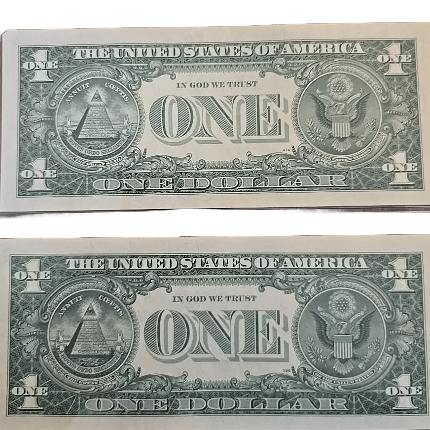 Set Of Two 1957 A And 1957 B Silver Certificate. 1 Uncirculated 1 About Uncirculated Heritage Pastime