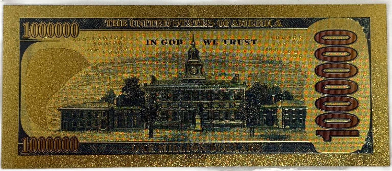 Spider-Man “One Million Dollars” Gold Foil Note – 24K Gold Plated Marvel Collectible Bill