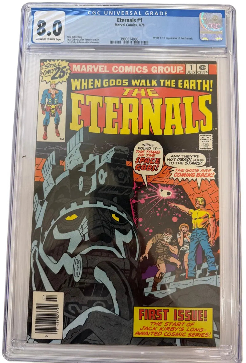 The Eternals #1 (1976) CGC 8.0 – First Appearance of the Eternals | Jack Kirby Marvel Classic Heritage Pastime