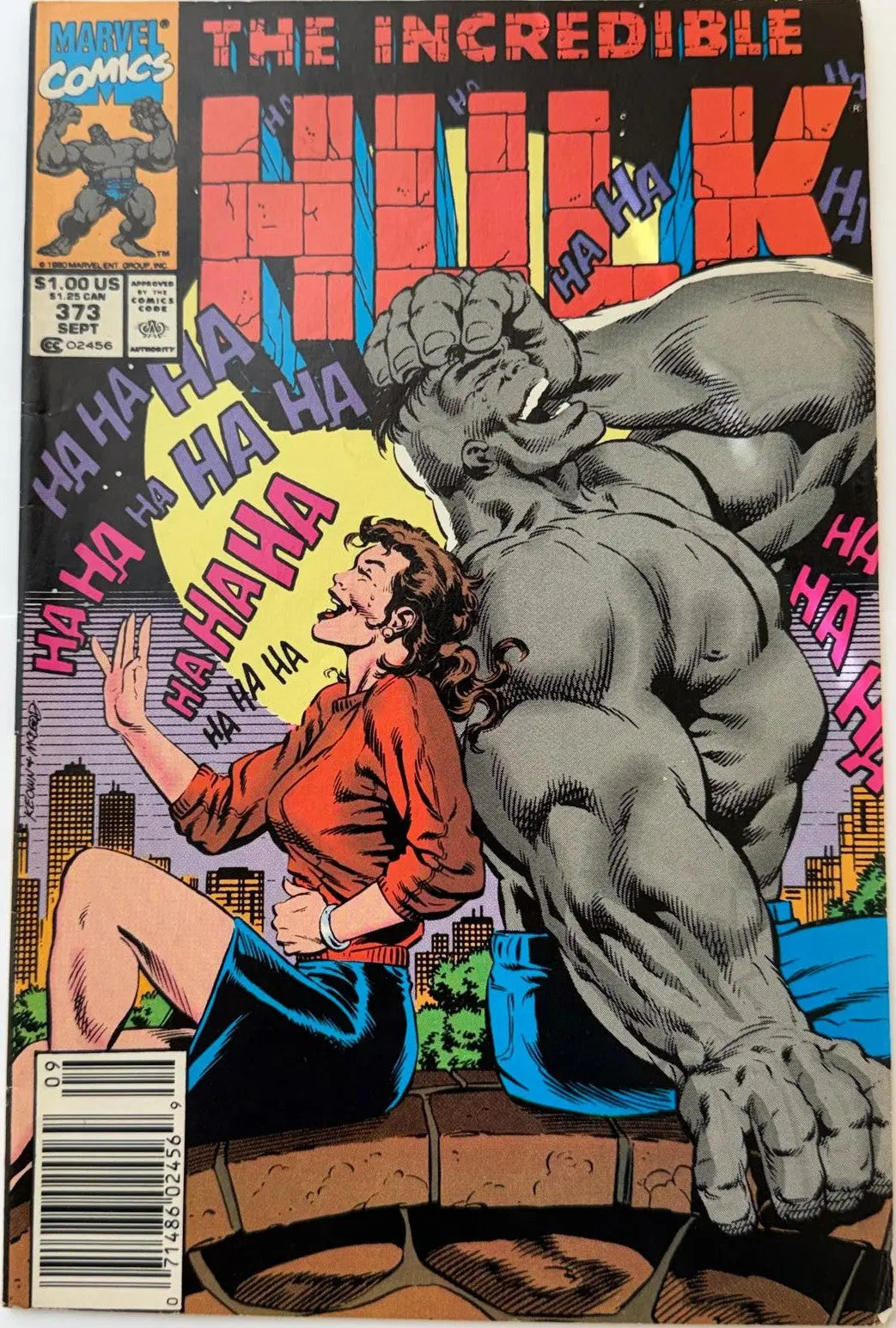 The Incredible Hulk #373 (1990) – Marvel Comics Copper Age Issue | Grey Hulk Era | Classic Hulk Collectible Heritage Pastime