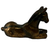 Vintage Bronze Horse on Ground Sculpture by Debi Pollock. Heritage Pastime