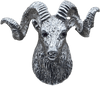 Vintage Navajo Sterling Silver Bighorn Sheep Bolo Tie Slide with Ruby Eyes – 56.6 Grams Heritage Pastime